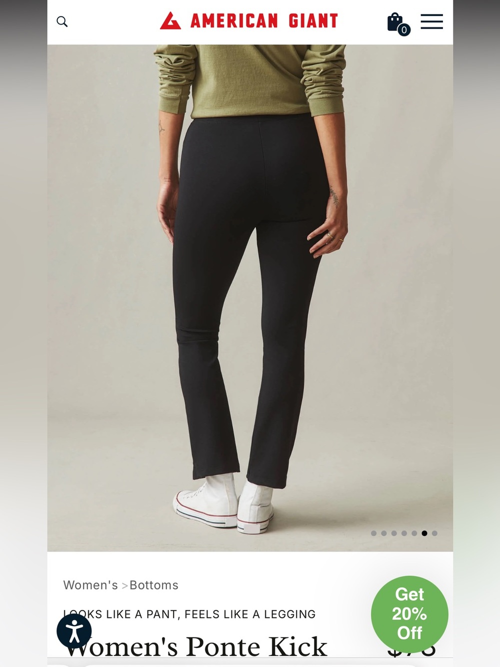 American Giant Ponte Pant